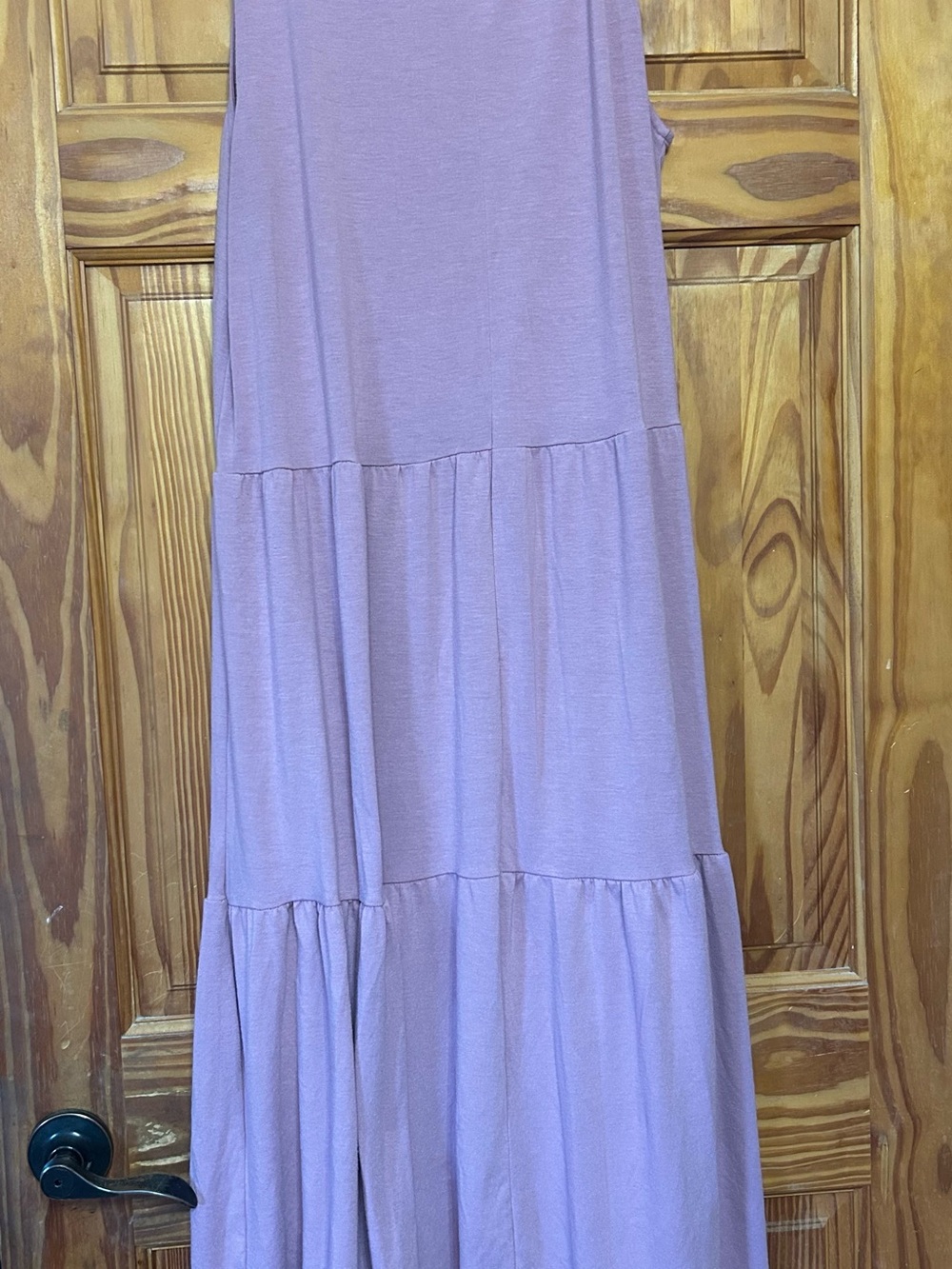 Women's Lavender Tiered Maxi dress - Picture 4 of 4